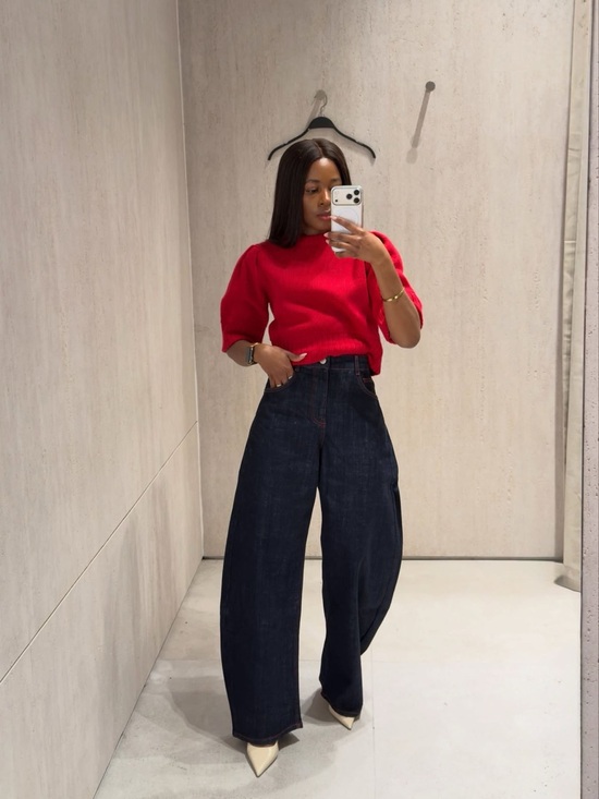 Zara Tops - ZARA BNWT KNIT JUMPER. RED 3991/001/600